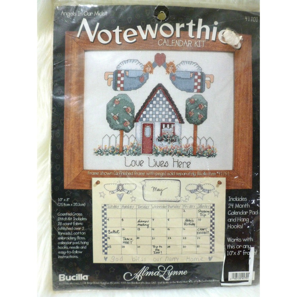Bucilla Noteworthies Calendar Kit Counted Cross Stitch 41701 Alma‎ Lynne NEW